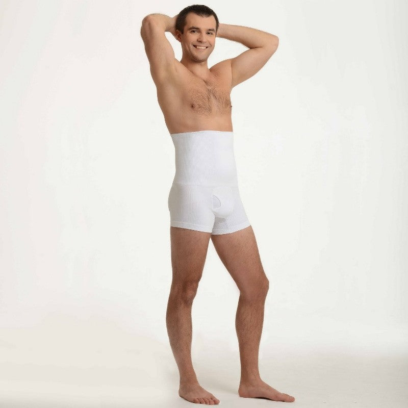Sankom Classic Breathable Fabric Shorts Shaper Men Medium And Large White