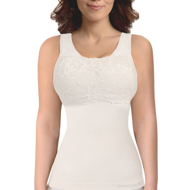 Sankom Functional Patent Vest With Bra Medium And Large
