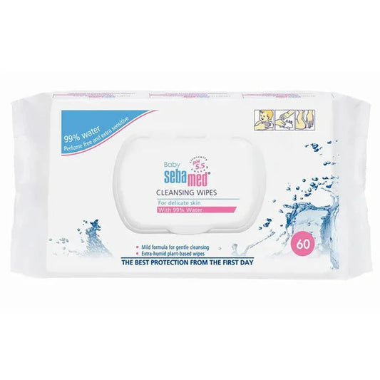 SEBAMED  BABY  CLEANSING WATER WIPES 60'S