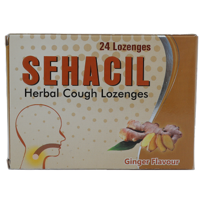 أقراص سيهاسيل العشبية لعلاج السعال بالزنجبيل 24 قرصًا