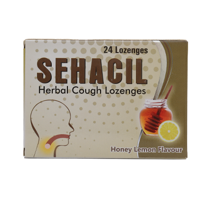 Sehacil Herbal Cough Lozenges Honey Lemon 24'S