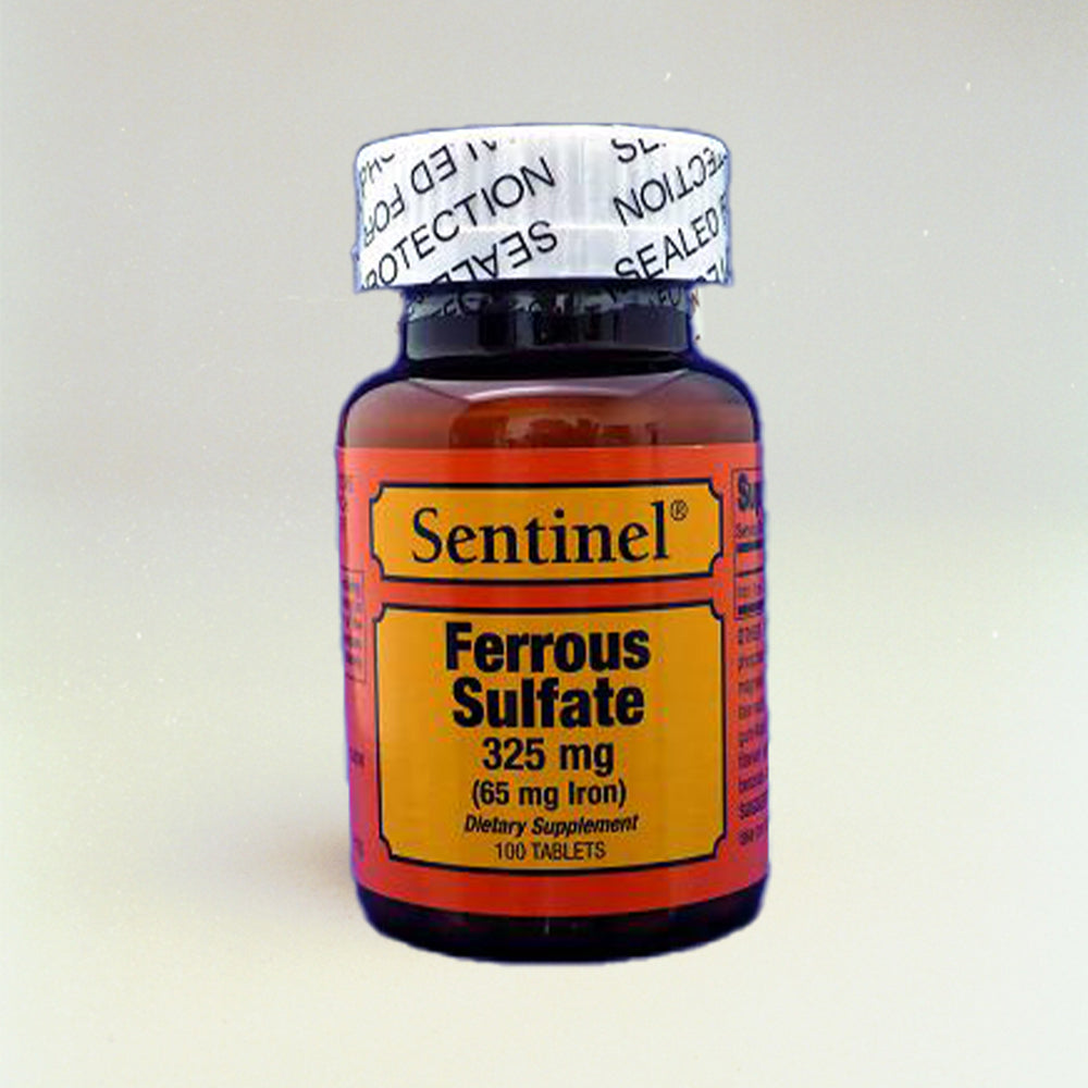 Sentinel Ferrous Sulfate 325Mg 100'S