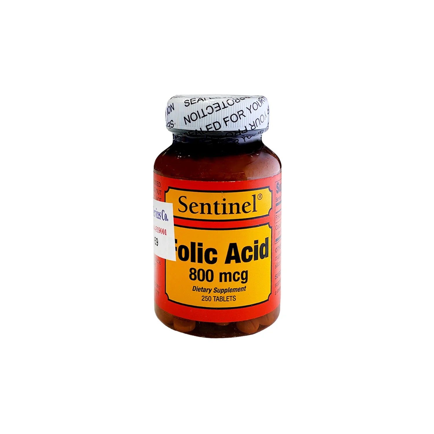 Sentinel Folic Acid 400mcg Tablets 250'S
