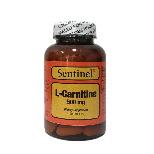 Sentinel L-Carnitine 500mg Tablets 100'S