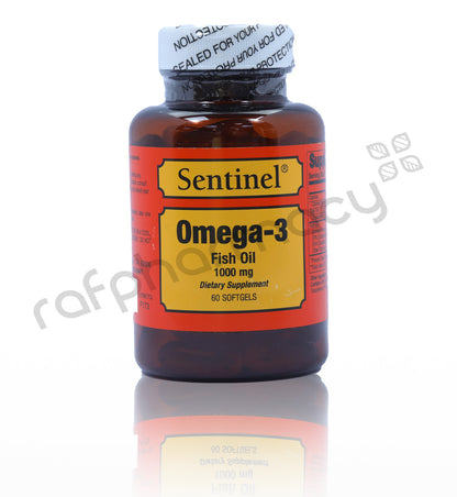 SENTINEL OMEGA-3 FISH OIL CAPSULES 60'S