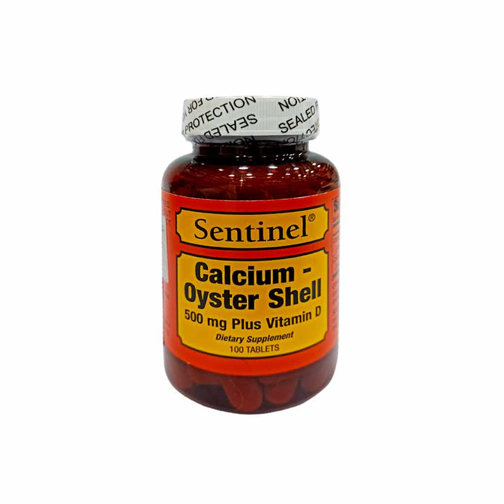 Sentinel Oyster Shell Calcium 500mg And D Tablets 100'S