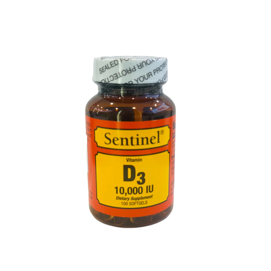 SENTINEL VITAMIN D3 10.000 IU SOFTGELS 100'S