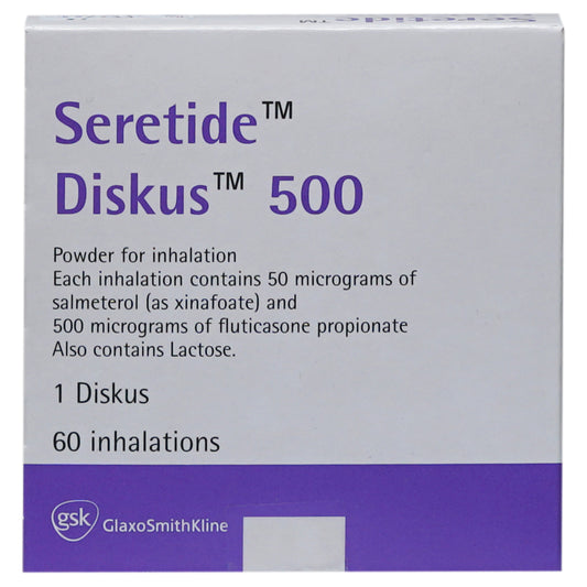 SERETIDE DISKUS 50/500MCG 60 DOSE