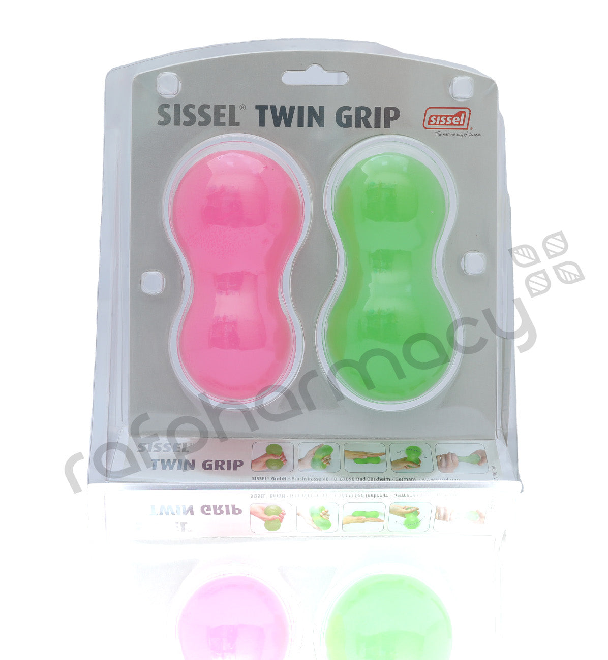 SISSEL TWIN GRIP 2SET SOFT AND MEDIUM PINK AND GREEN