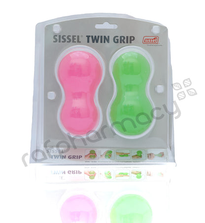 SISSEL TWIN GRIP 2SET SOFT AND MEDIUM PINK AND GREEN