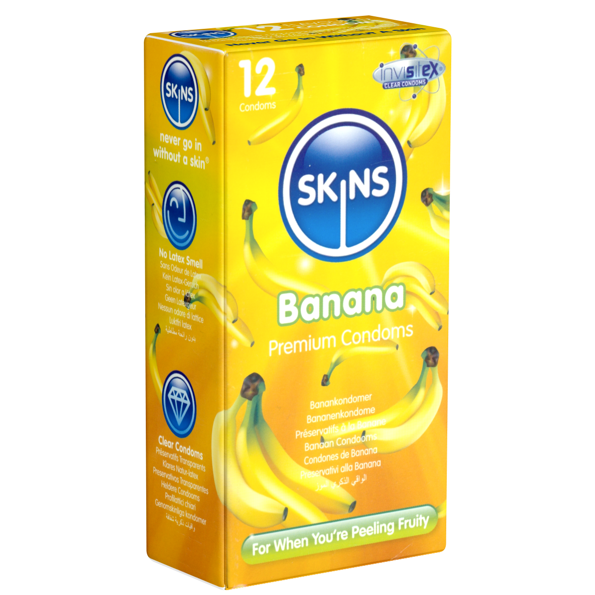 Skins Banana Flavoure Lubricated Condoms 12'S