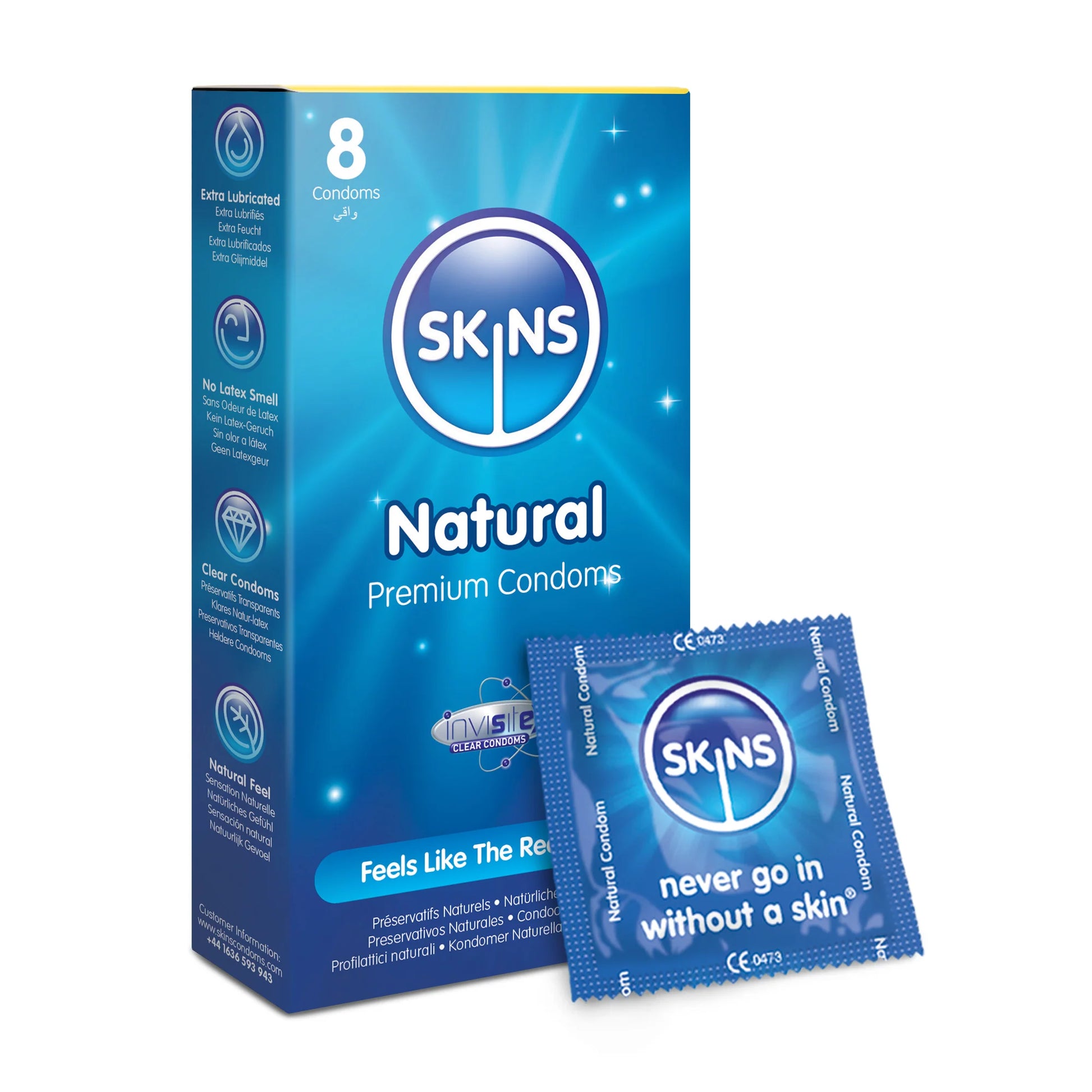 SKINS NATURAL CONDOMS 8'S
