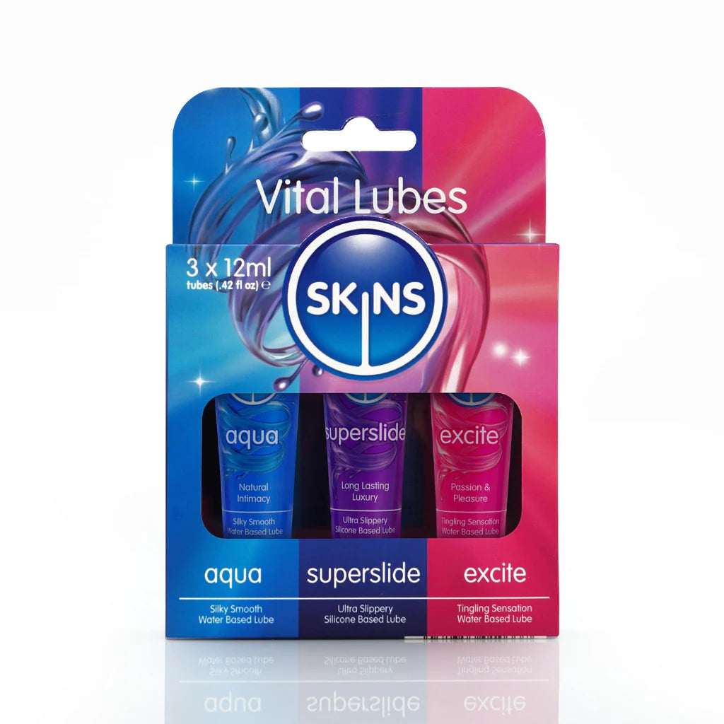 Skins Vital Lubricant Aqua, Superslide & Excite) 3X2 Ml