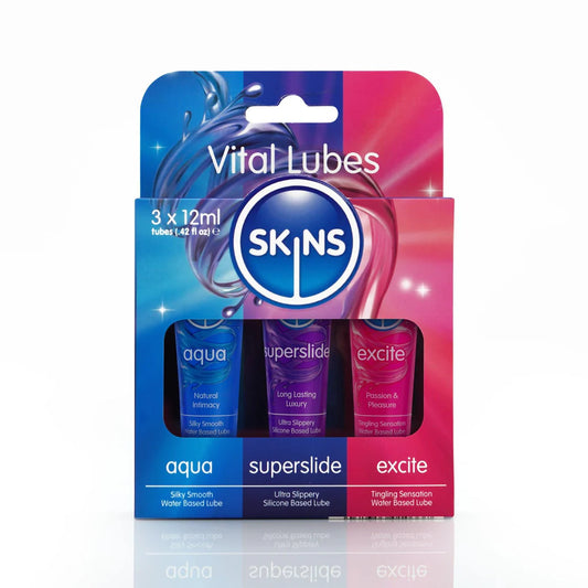 Skins Vital Lubricant Aqua, Superslide & Excite) 3X2 Ml