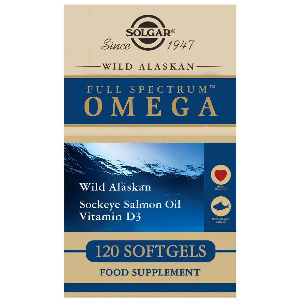Solgar Wild Alaskan Full Spectrum Omega Softgels 120'S