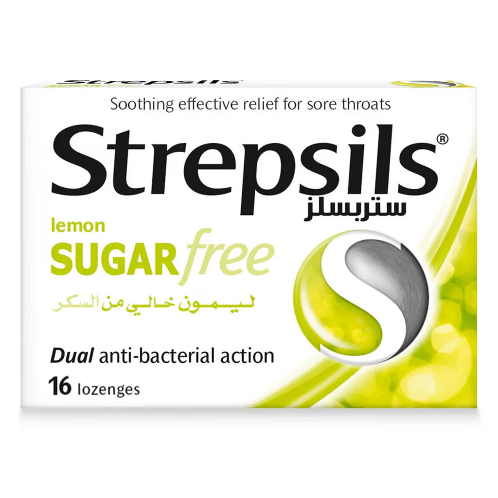 Strepsils Lemon Sugar Free Lozenges 16'S