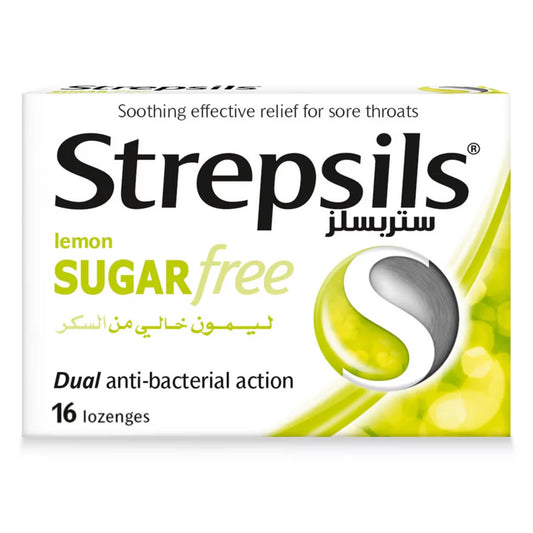 Strepsils Lemon Sugar Free Lozenges 16'S