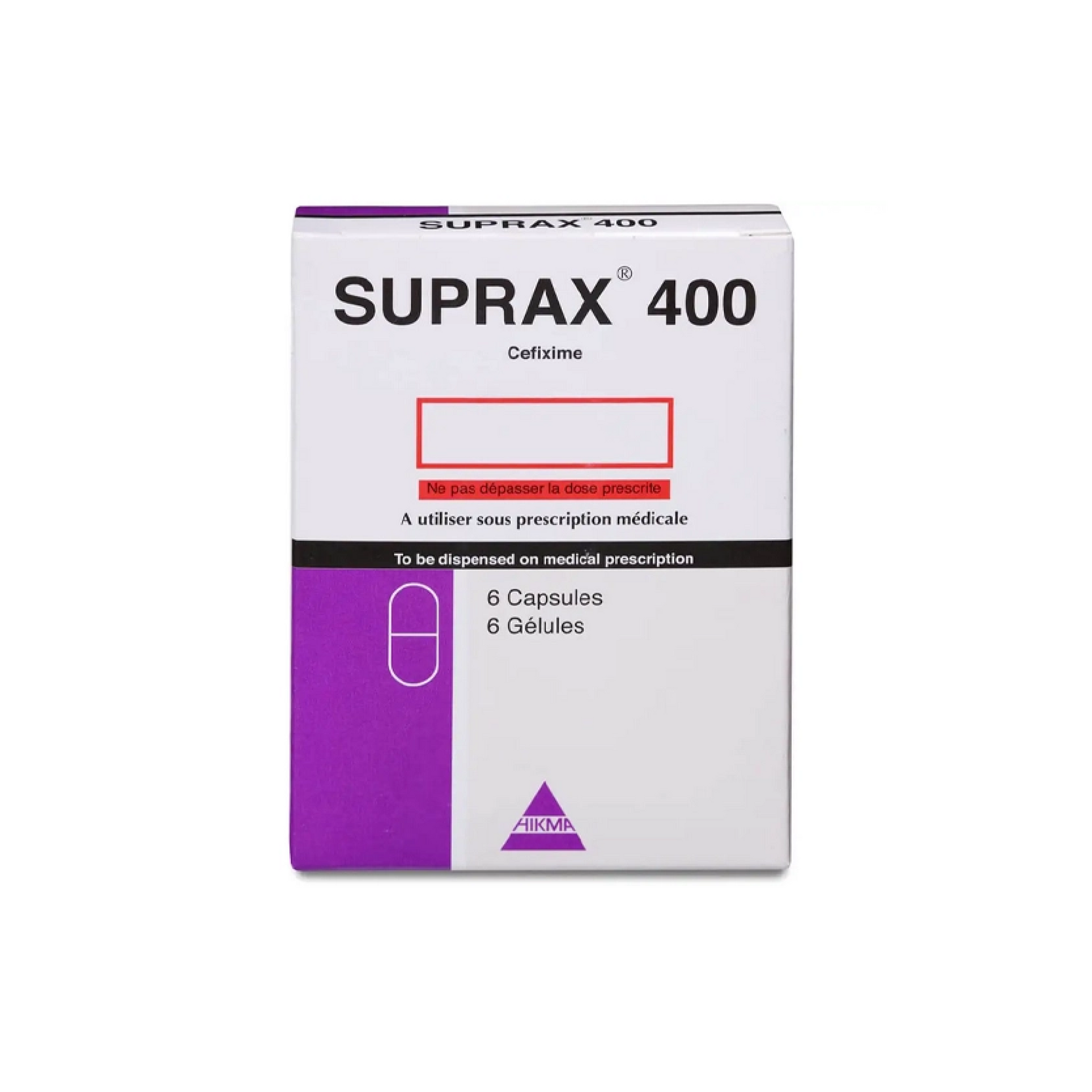 Suprax 400mg Capsules 6'S