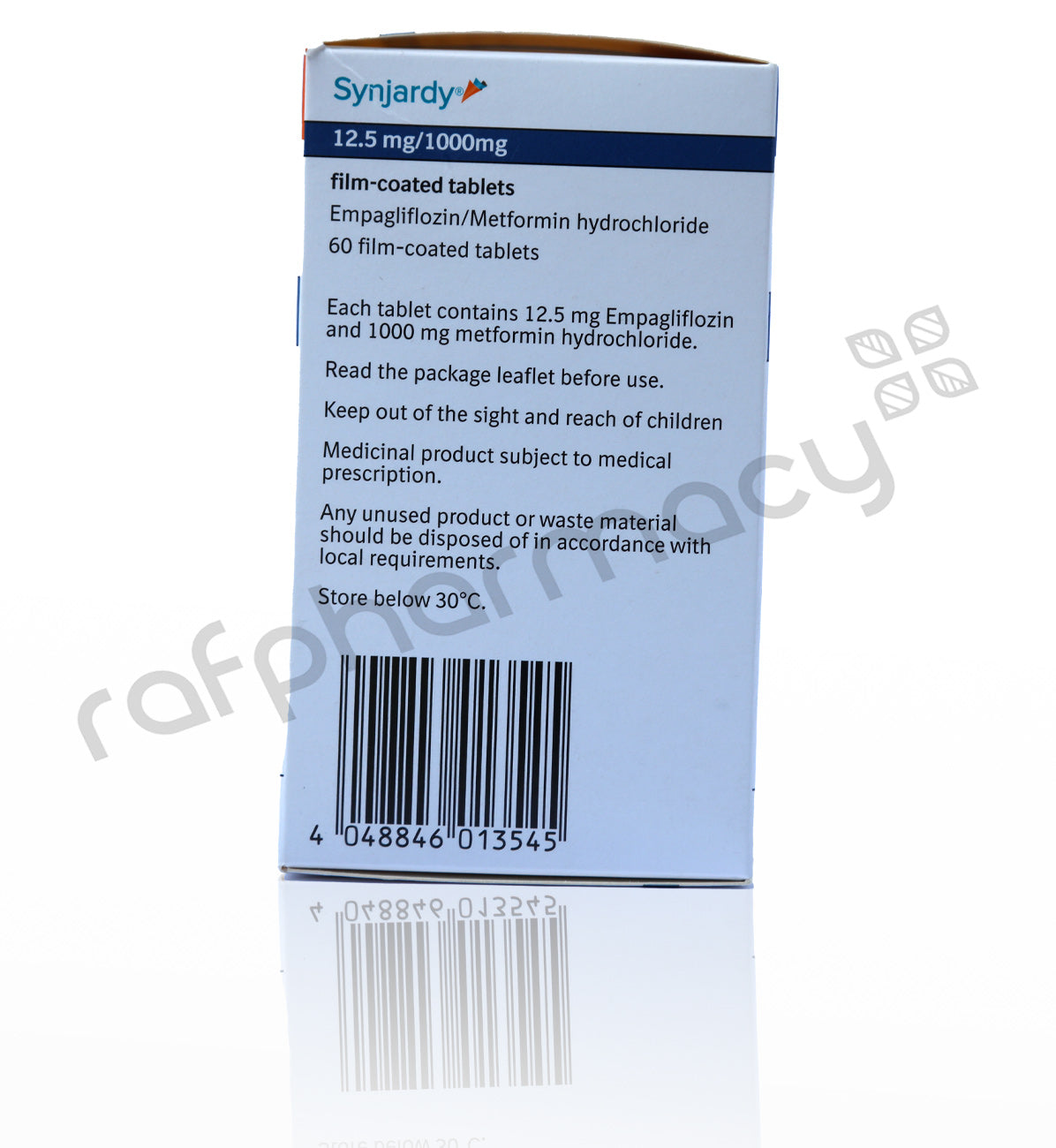 SYNJARDY 12.5MG/1000MG TABLETS 60'S
