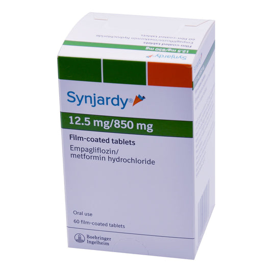 SYNJARDY 12.5MG/850MG TABLETS 60'S