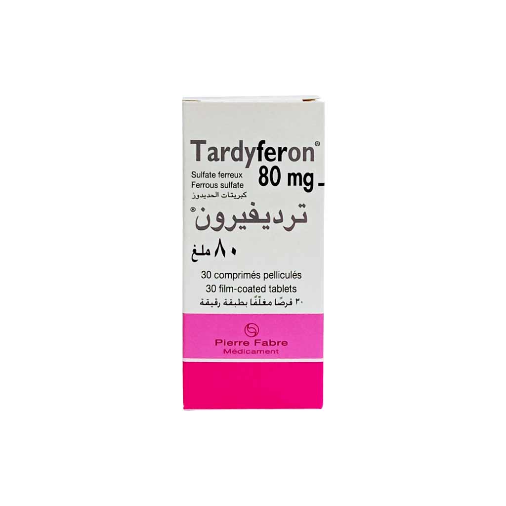 Tardyferon 80mg Tablets 30'S