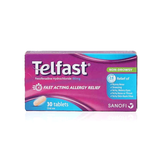 Telfast 180mg Film Coated Tablets 30'S