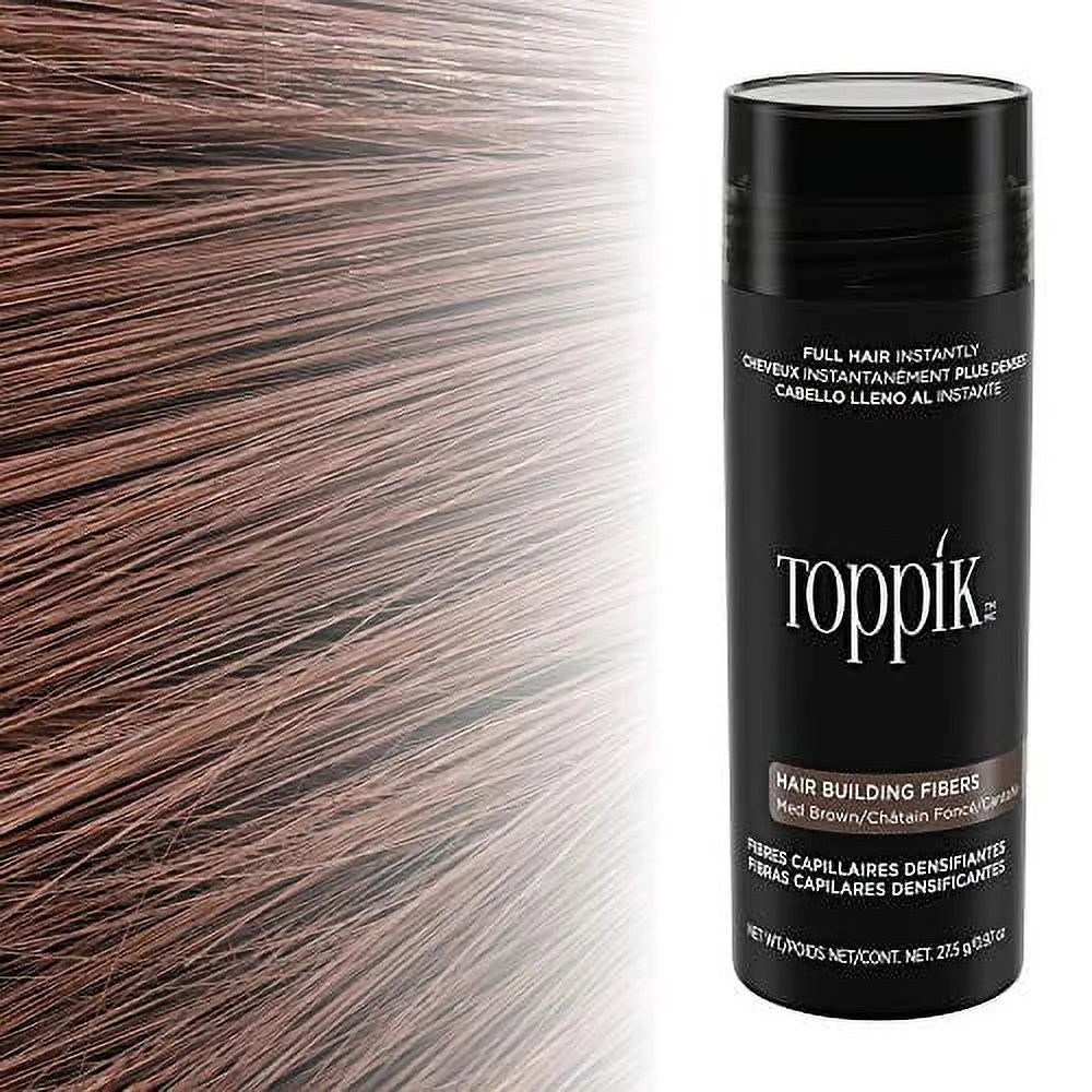 TOPPIK HAIR FIBERS MEDIUM BROWN 27.5GM