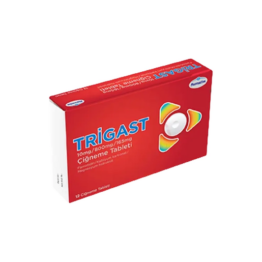 Trigast 10Mg/800Mg/165Mg Chewable Tablet 6'S