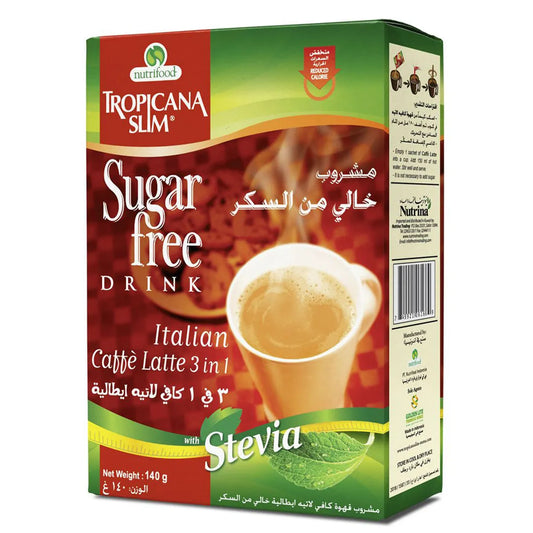 Tropicana Slim Sugar Free Italian Coffe Latte Sachets 10'S