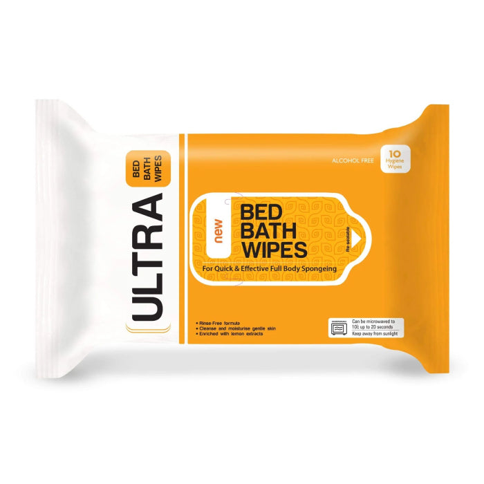 Ultra Bed Bath Wipes 10'S