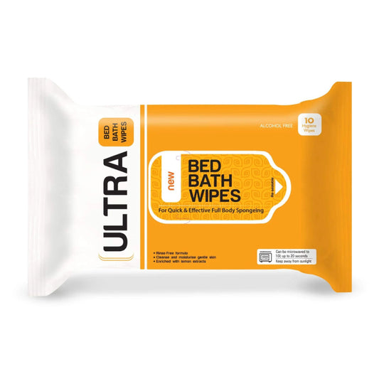 Ultra Bed Bath Wipes 10'S