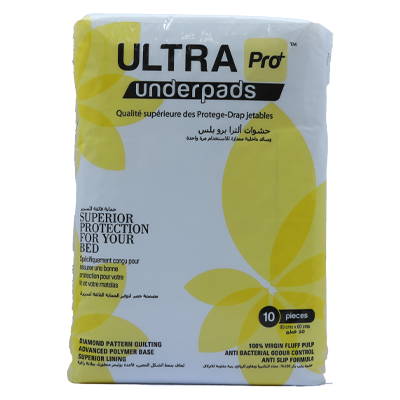 Ultra Pro+ Underpads 90Cmx60cm 10'S