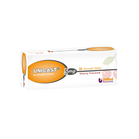 Unicast 5mg Chewable Tablets 30'S