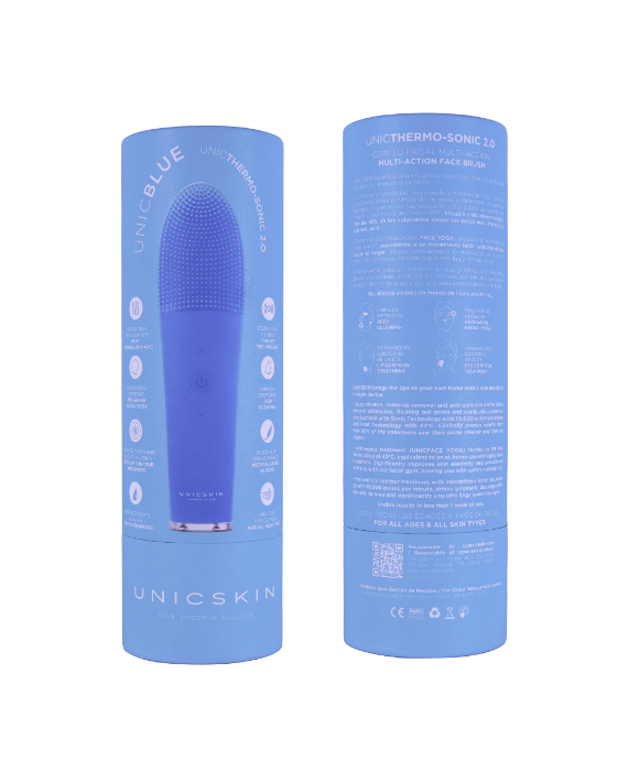 Unicskin Unic Thermo-Sonic 2.0 Multi-Action Facial Brush -Blue