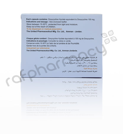 Unidox 100mg Capsules 10'S