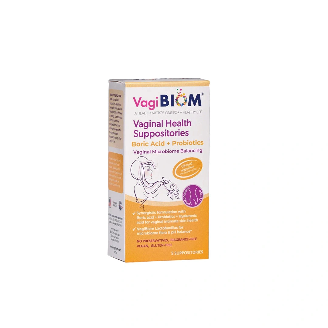 Vagibiom Boric+probiotics Vaginal Suppositories 5'S