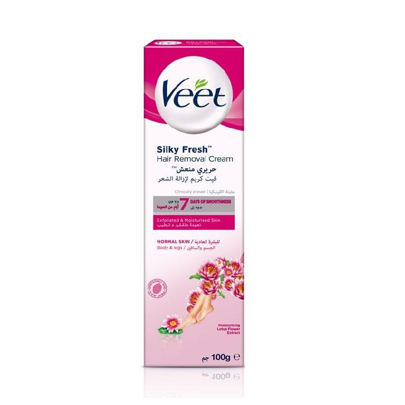Veet Silky Fresh Hair Removal Cream Normal Skin 100g