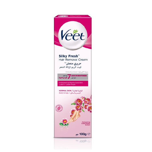 Veet Silky Fresh Hair Removal Cream Normal Skin 100g