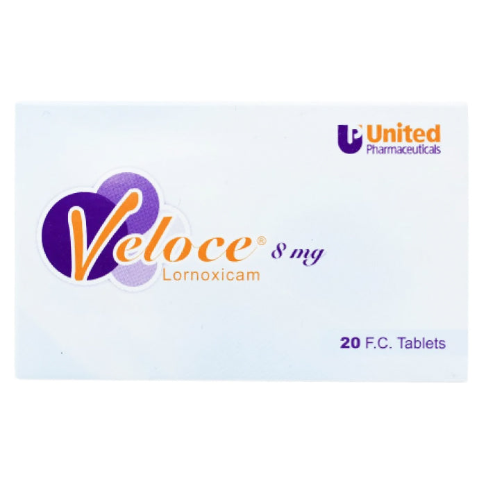Veloce 8mg Tablets 1x20'S