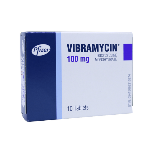 Vibramycin 100mg Tablets 10'S