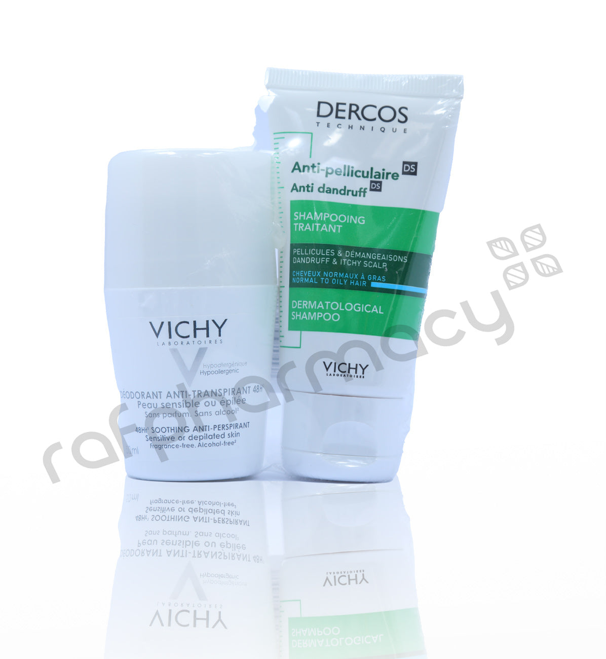 Vichy Deo R/On Anti-Pers.Sensitive 48H 50Ml+ Dercos Anti-Dandruf Shapoo  50Ml
