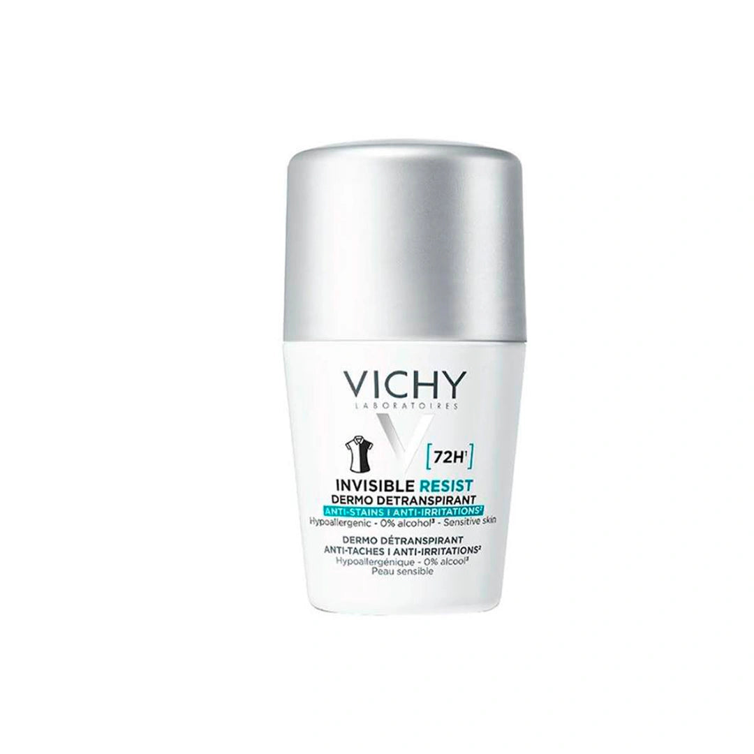 Vichy Invisible Resist Dermo Detranspirant 72h -Men Deo Roll On 50ml