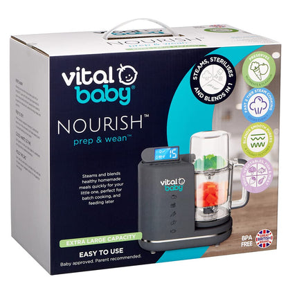 Vital Baby Nourish Prep & Wean (Steams,Sterilises & Blends In 1)