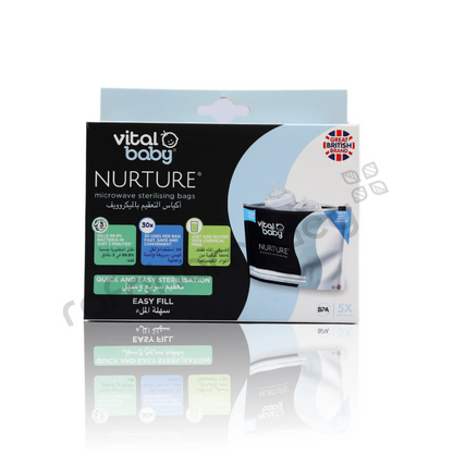 Vital Baby Nurture Microwave Sterilising Bags 5 Pk