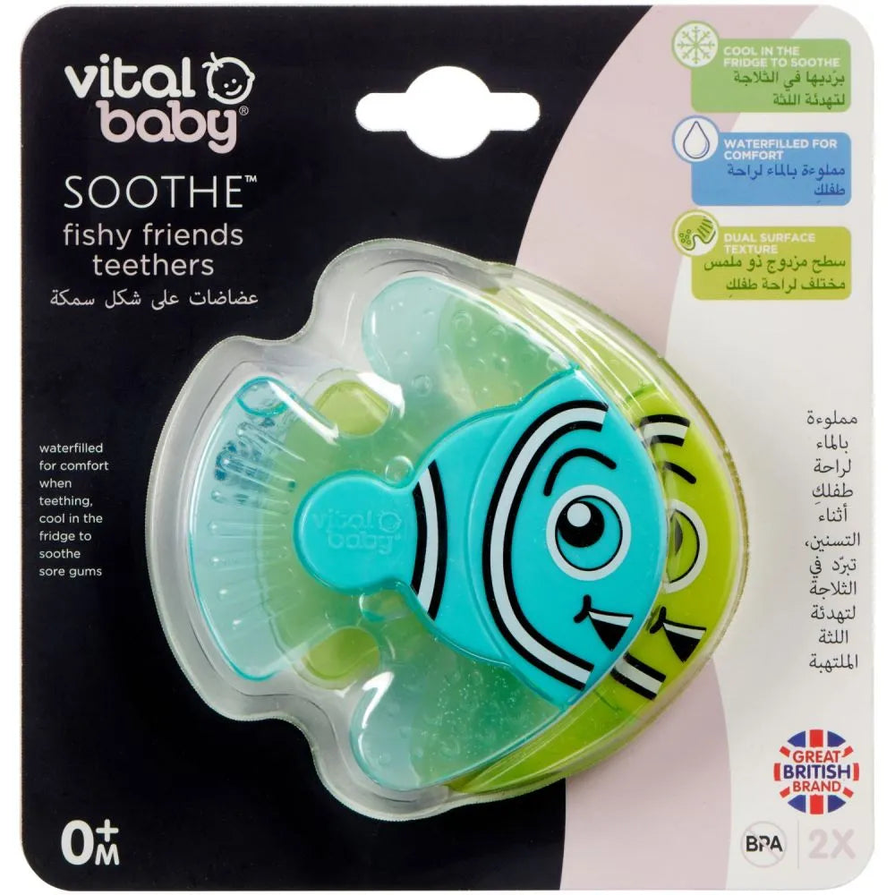 Vital Baby Soothe Fishy Friends Teethers 2Pk