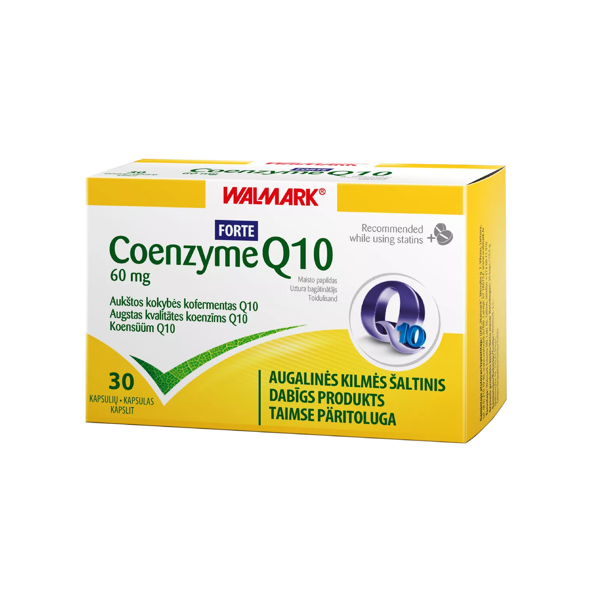 Walmark Coenzyme Q10 60mg Capsules 30'S
