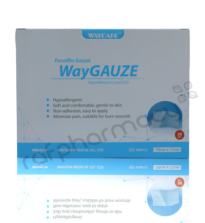 Waycare Paraffin Gauze 10x11 Cm 30'S