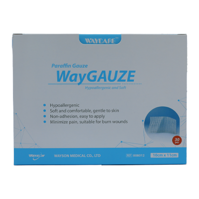 شاش البارافين من واي كير، 10×11 سم، 30 قطعة