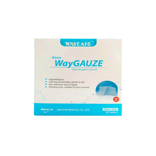 Waycare Sterile Gauze Swabs 5x5 Cm 50'S