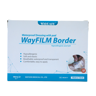 WAYCARE لاصقة شفافة مقاومة للماء 10×12 سم 50 قطعة